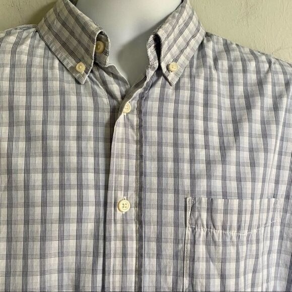 Old Navy Long Sleeve Button Down Blue Shirt Large - Picture 6 of 10